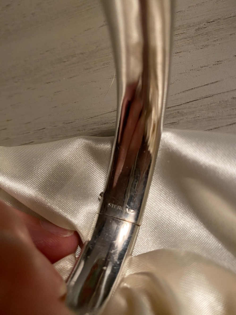 Sterling silver bangle bracelet - Picture 4 of 5
